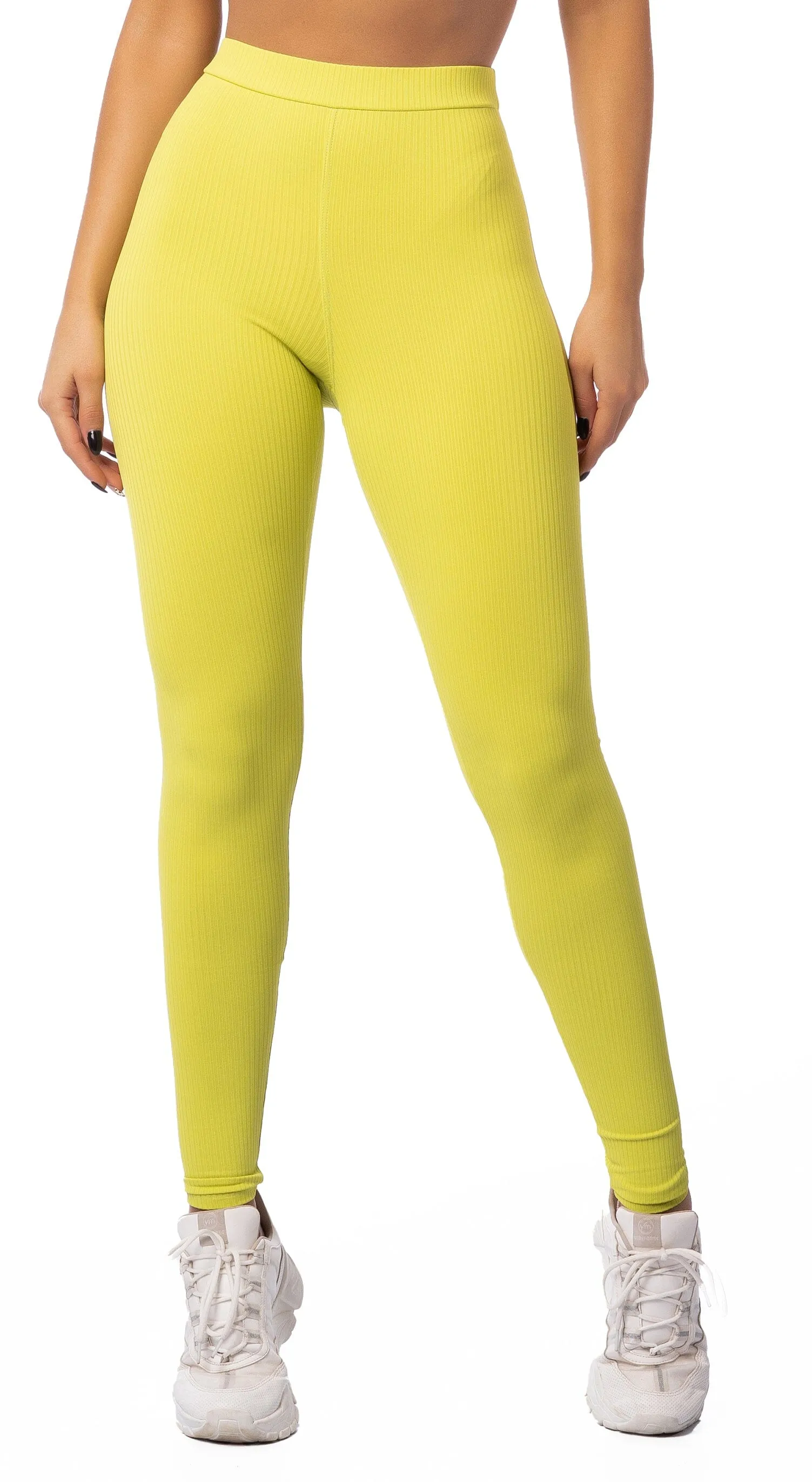 Comfort Leggings - Rib Lime