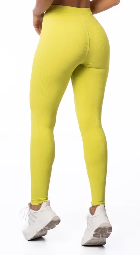 Comfort Leggings - Rib Lime