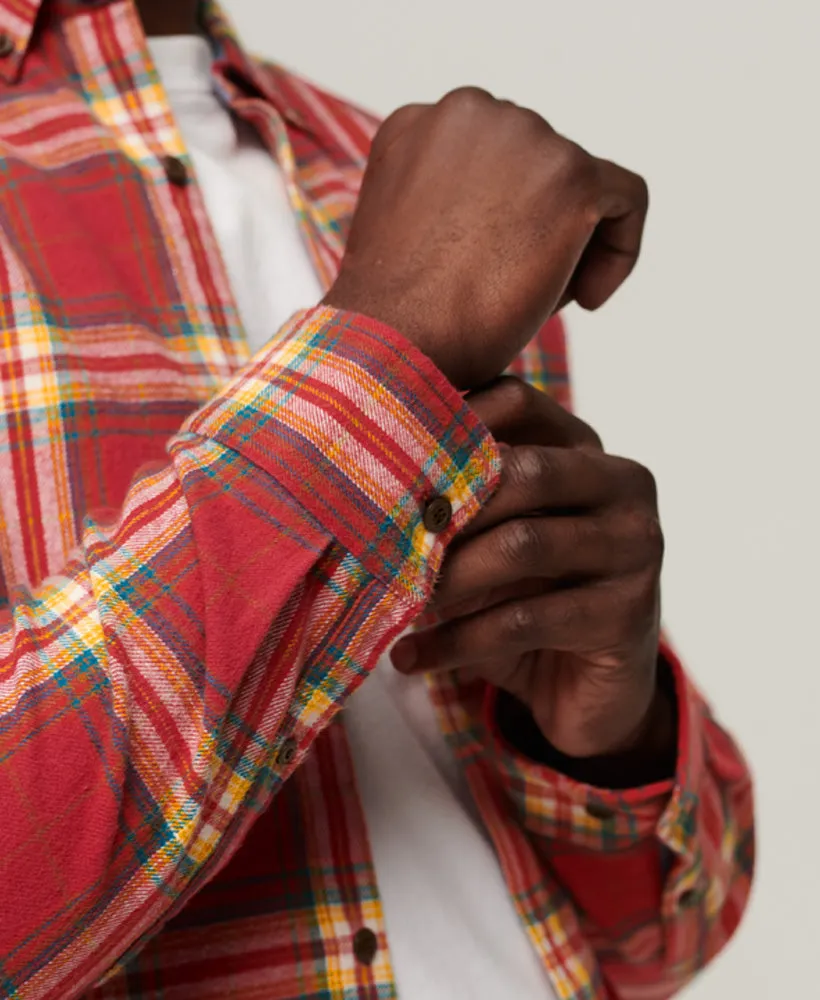 Cotton Lumberjack Shirt | Drayton Check Red