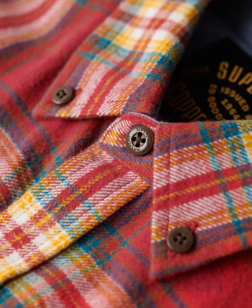 Cotton Lumberjack Shirt | Drayton Check Red