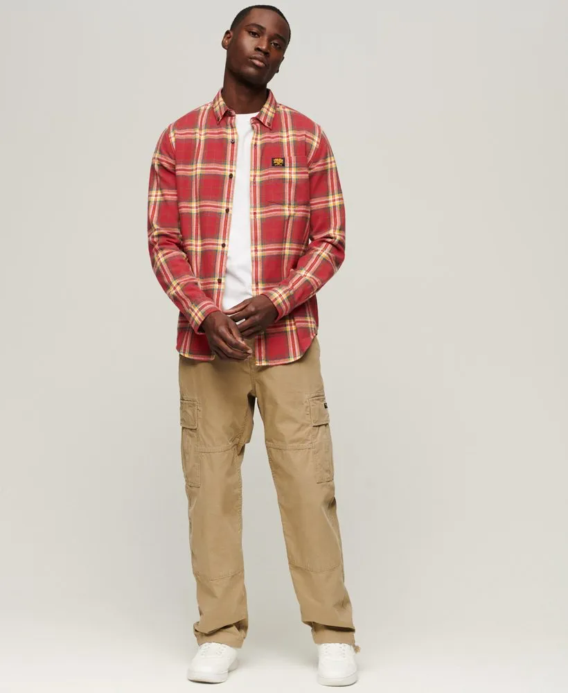 Cotton Lumberjack Shirt | Drayton Check Red