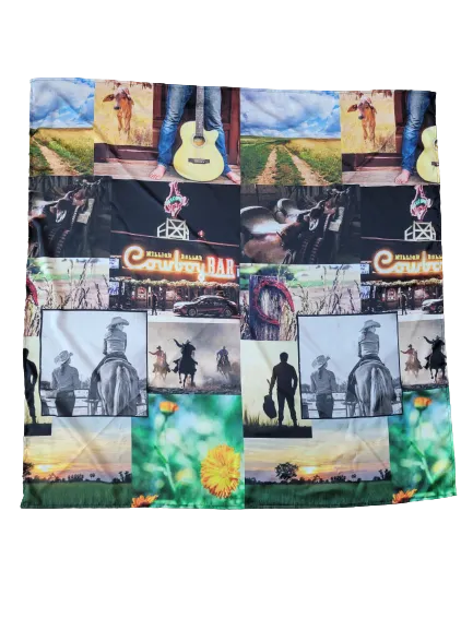 Cowboy Collage Wild Rag