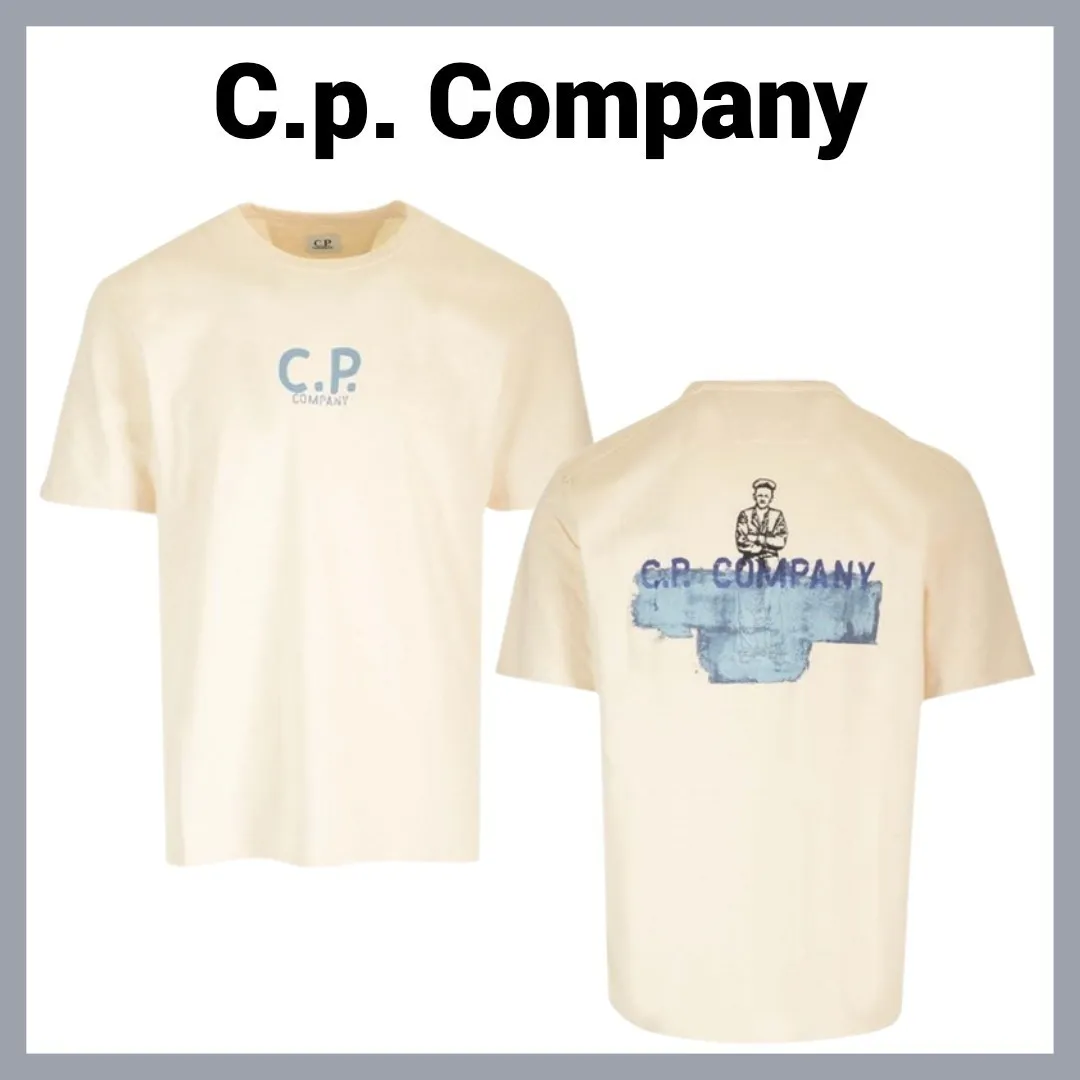 C.P. Company  |Crew Neck Pullovers Blended Fabrics Street Style Plain