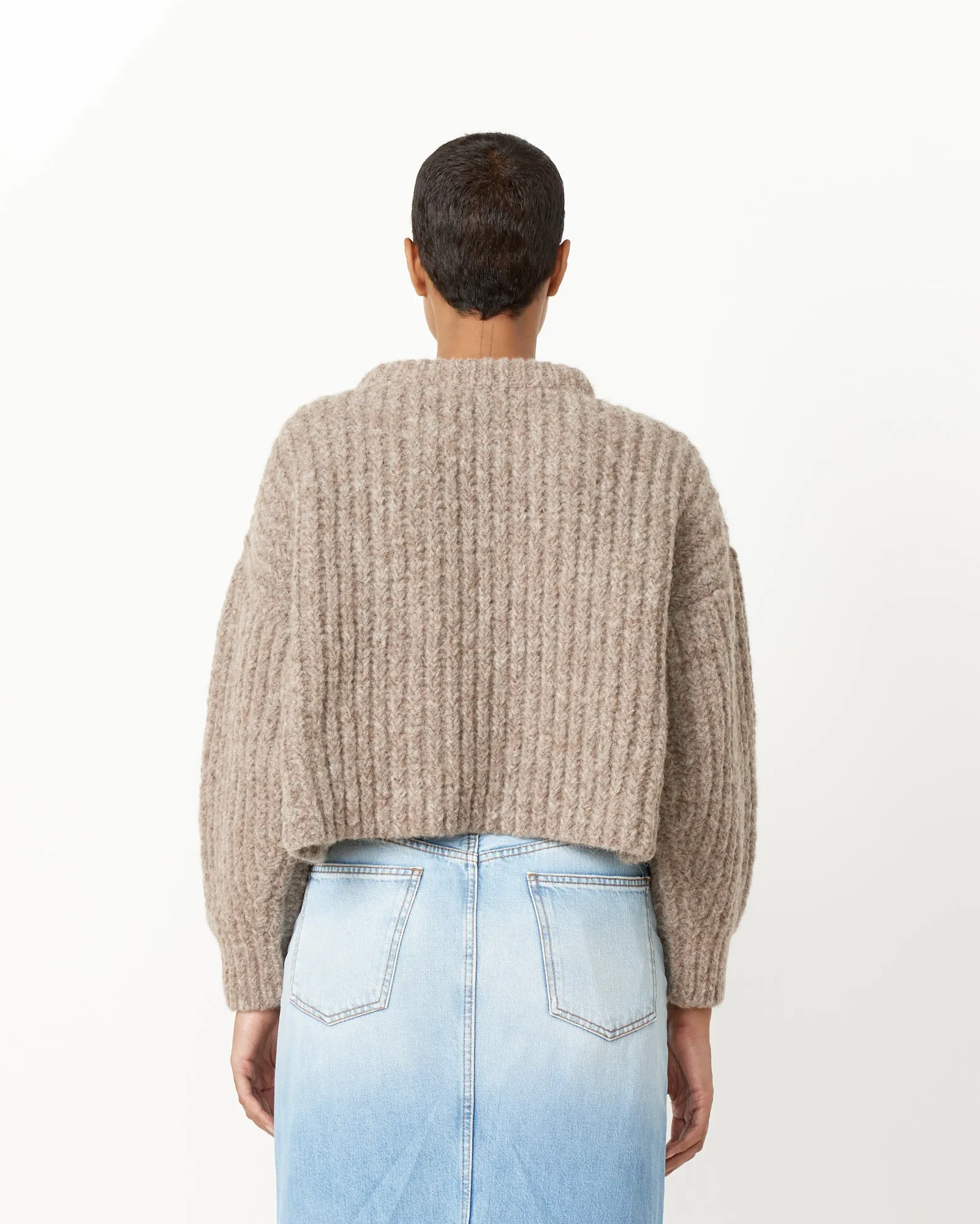 Crop Chunky Crewneck