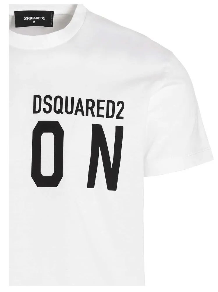 D SQUARED2  |Crew Neck Pullovers Street Style Plain Cotton Short Sleeves