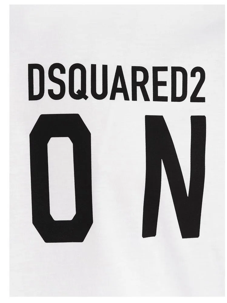 D SQUARED2  |Crew Neck Pullovers Street Style Plain Cotton Short Sleeves