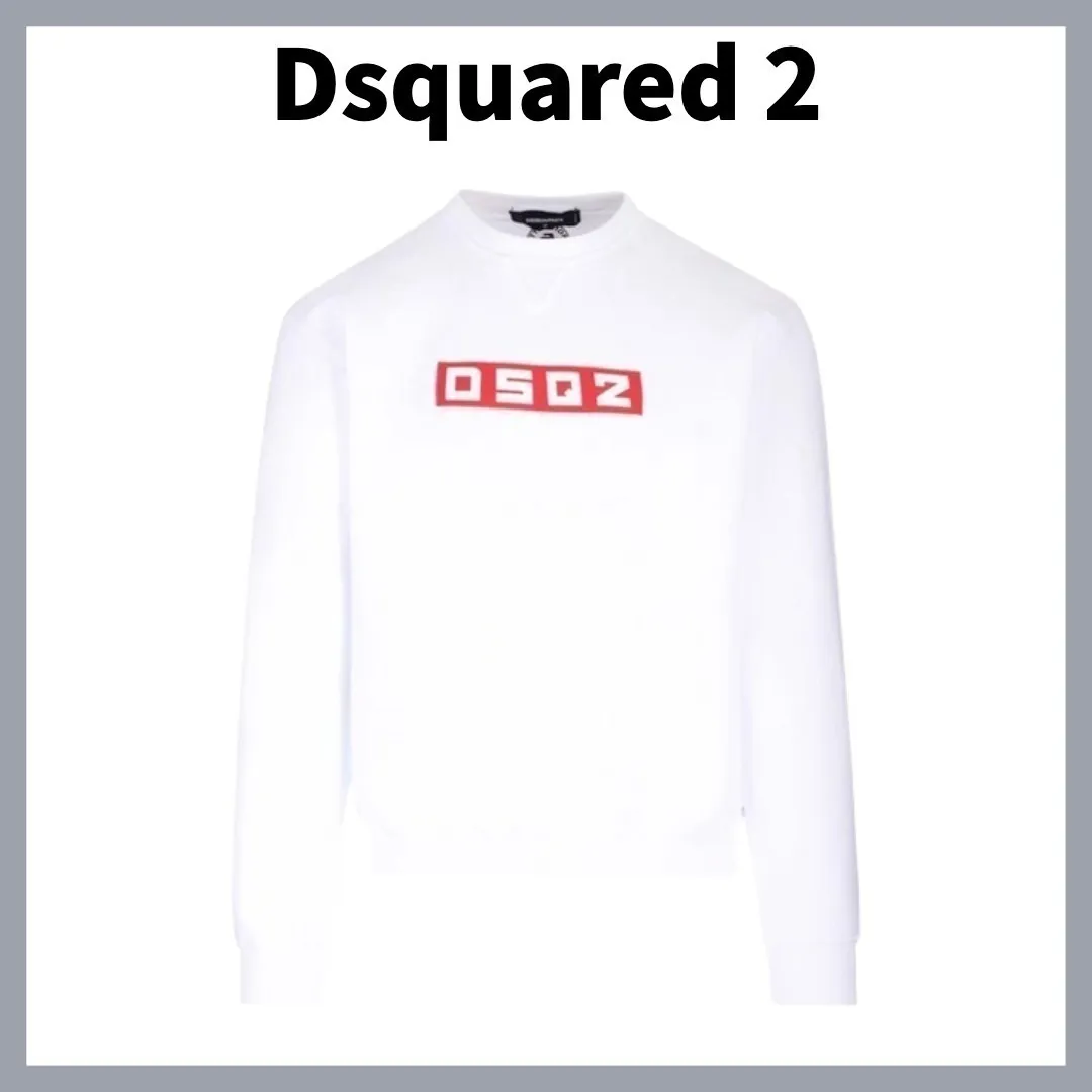 D SQUARED2  |Crew Neck Pullovers Unisex Street Style Long Sleeves Plain