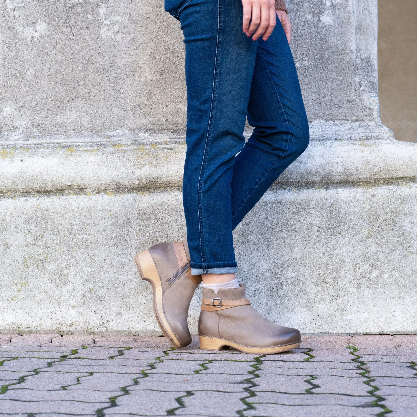 Dansko Women’s Brook Zip Up Boots- Taupe