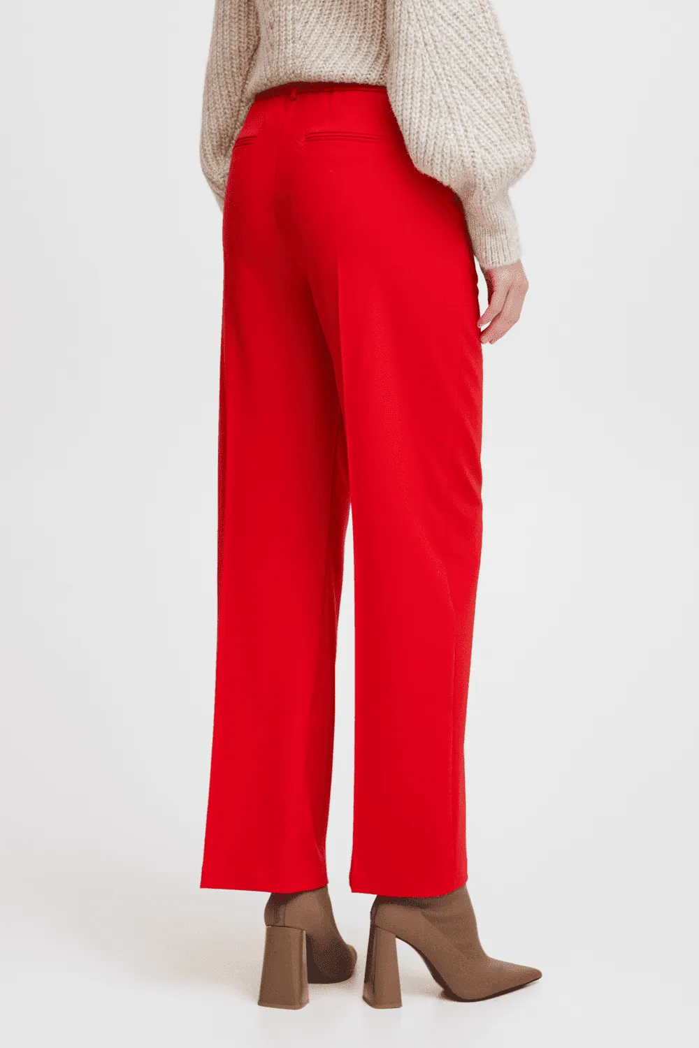 Danta Wide Leg Pant - Red