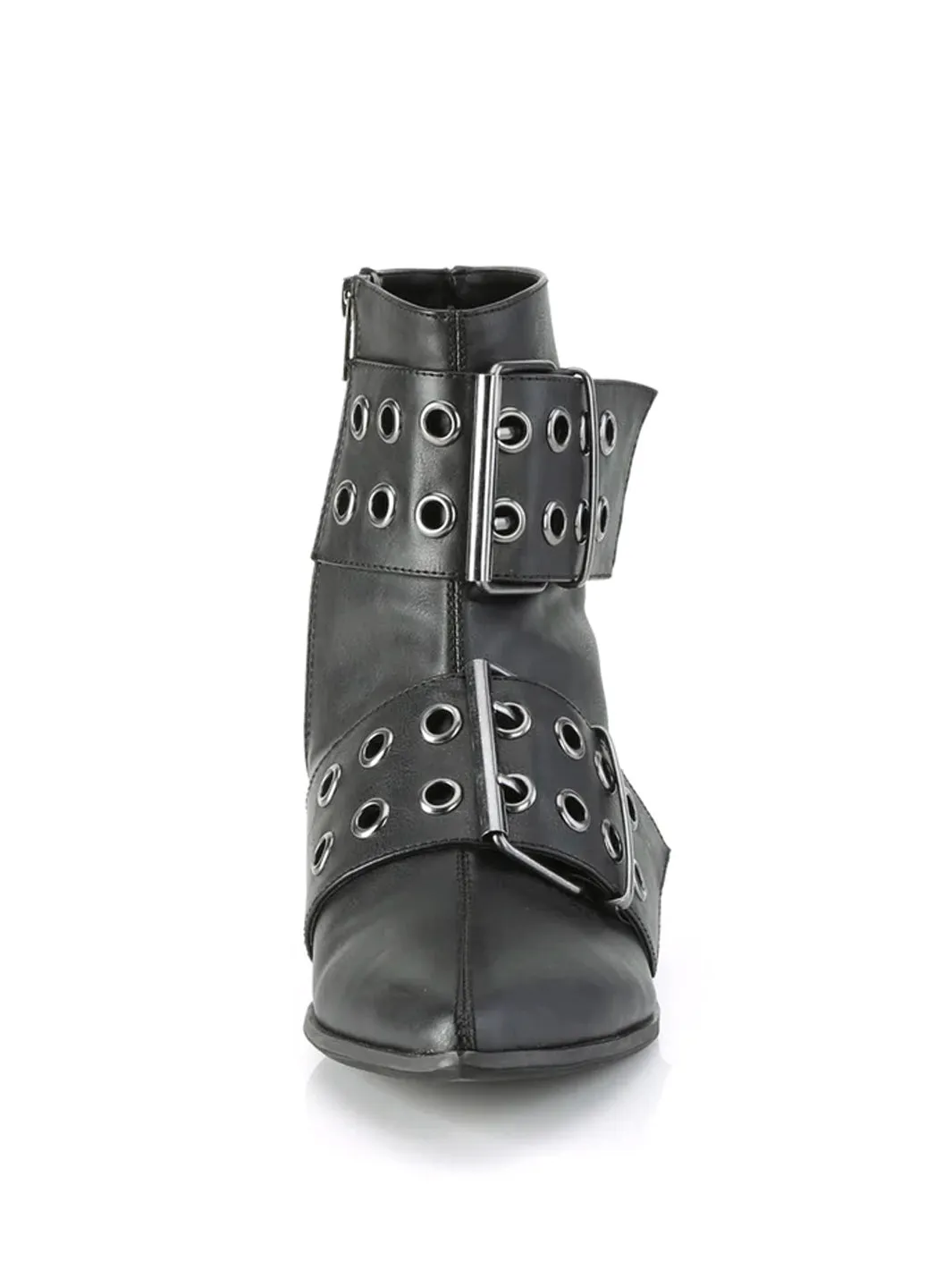 DEMONIA WARLOCK-55  - BLACK VEGAN LEATHER  PRE ORDER 