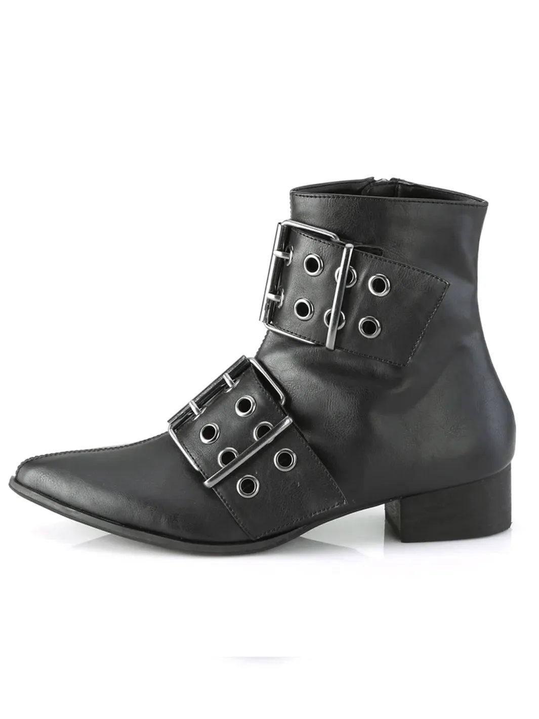 DEMONIA WARLOCK-55  - BLACK VEGAN LEATHER  PRE ORDER 