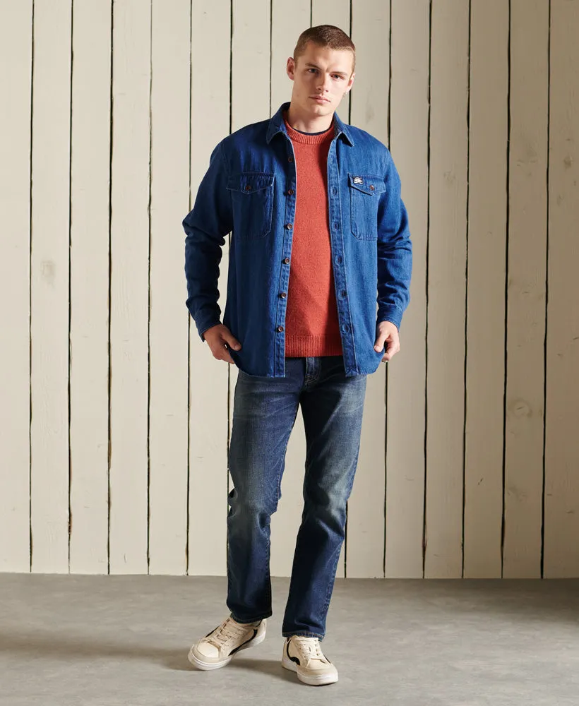 Denim Work Shirt | Mid Blue Wash