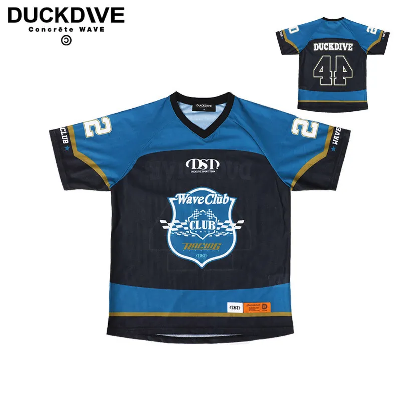 DUCKDIVE  |【 DUCKDIVE 】ICE HOCKEY TEAM MESH SHORT SLEEVE DARK BLUE