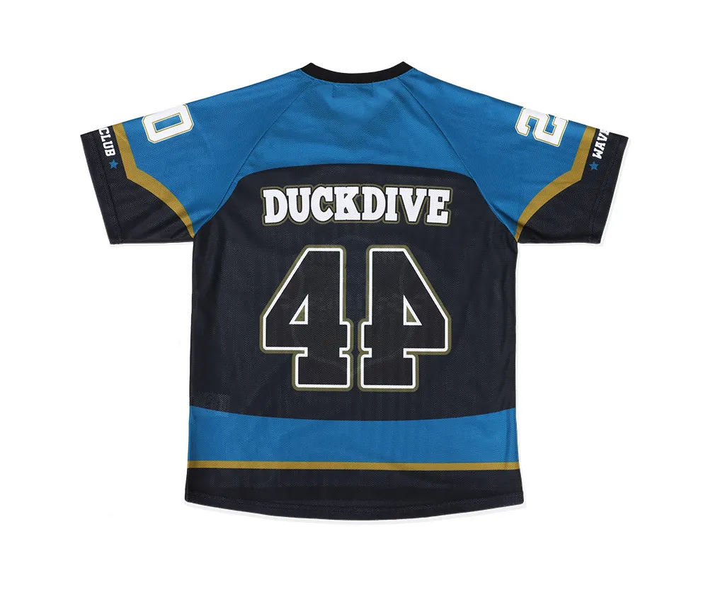 DUCKDIVE  |【 DUCKDIVE 】ICE HOCKEY TEAM MESH SHORT SLEEVE DARK BLUE