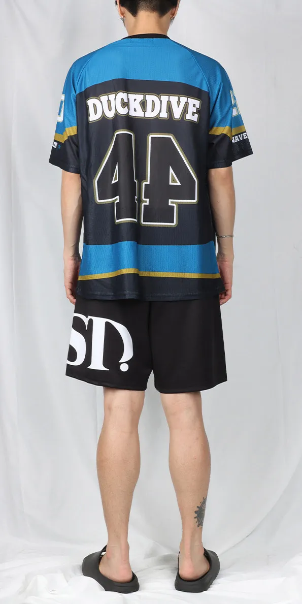 DUCKDIVE  |【 DUCKDIVE 】ICE HOCKEY TEAM MESH SHORT SLEEVE DARK BLUE