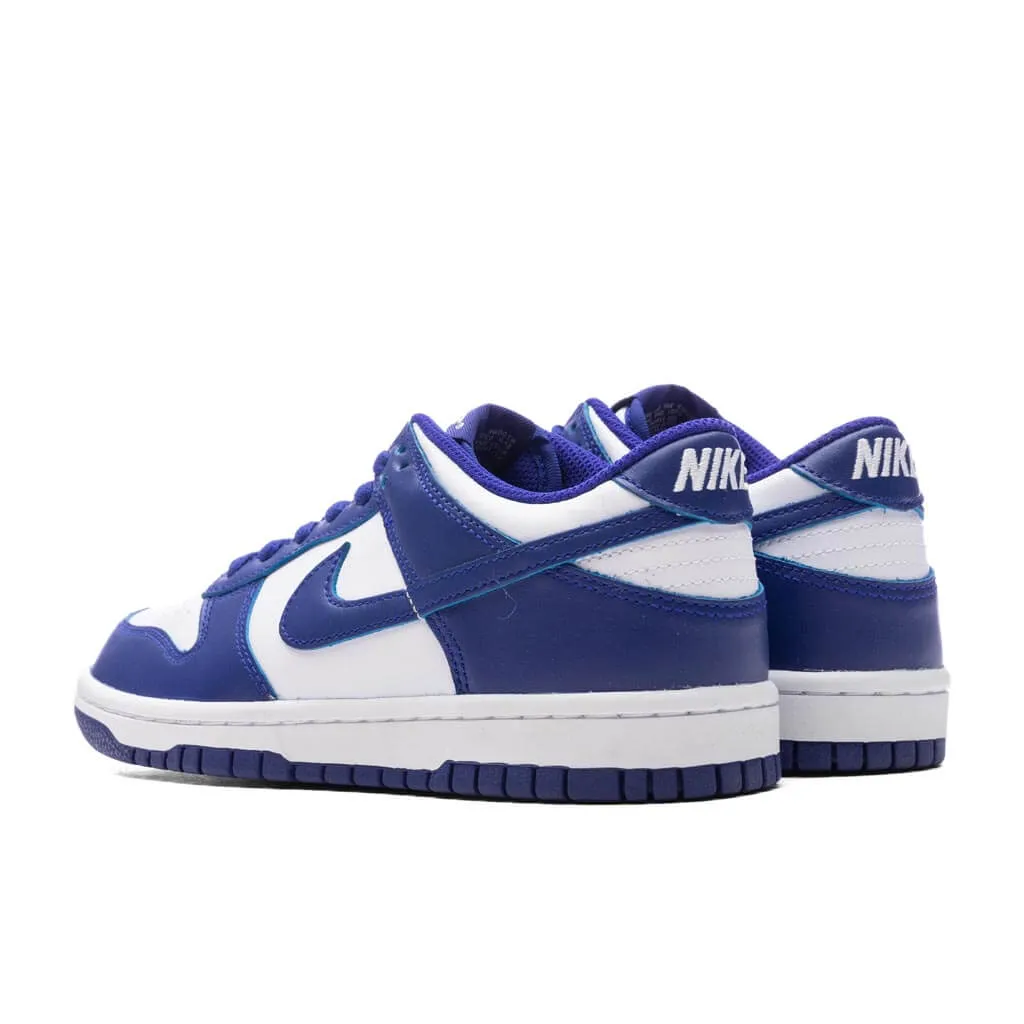 Dunk Low (GS) - White/Concord/University Red