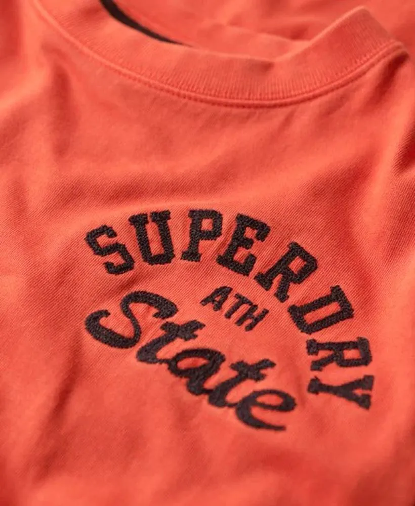 Embroidered Superstate Athletic Logo T-Shirt | Americana Red