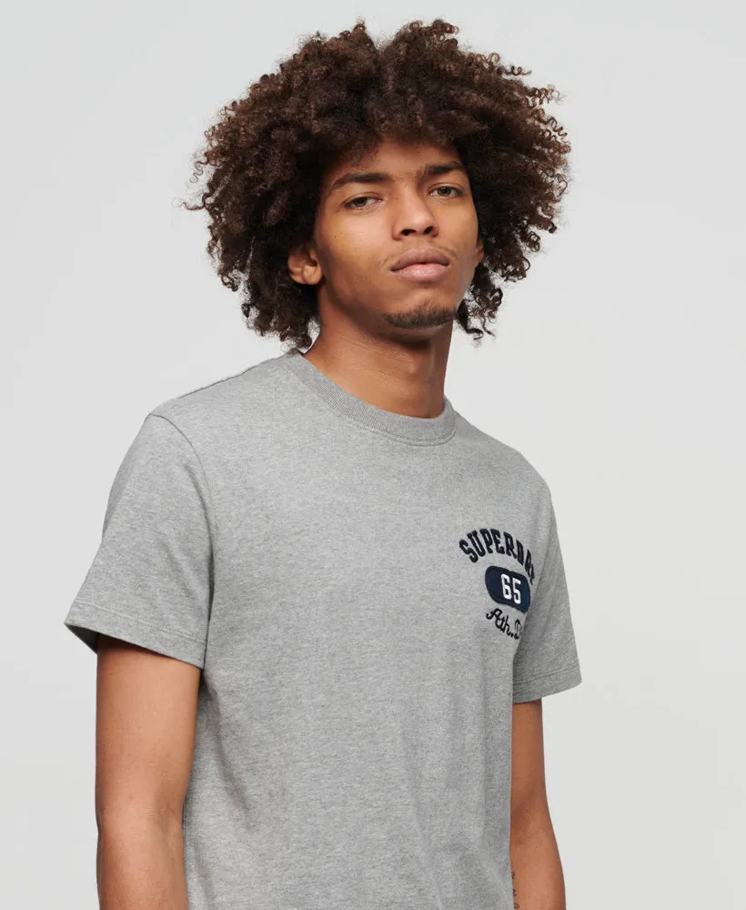 Embroidered Superstate Athletic Logo T-Shirt | Grey Marle