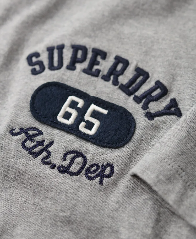 Embroidered Superstate Athletic Logo T-Shirt | Grey Marle