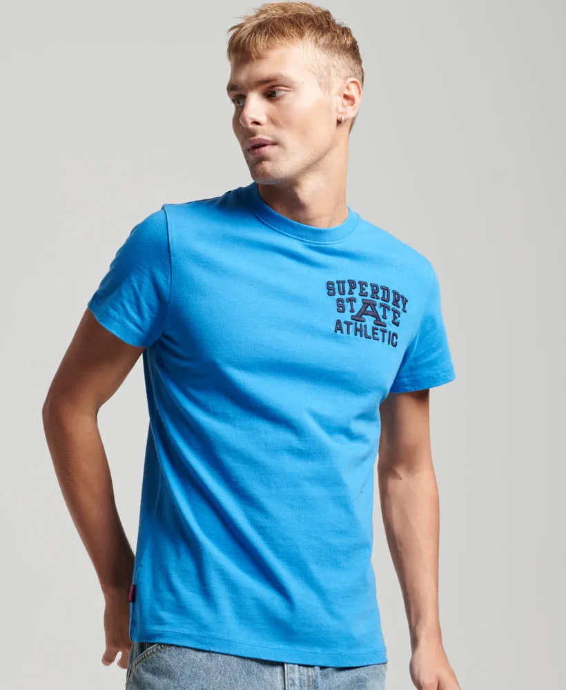 Embroidered Superstate Athletic Logo T-Shirt | Neptune Blue