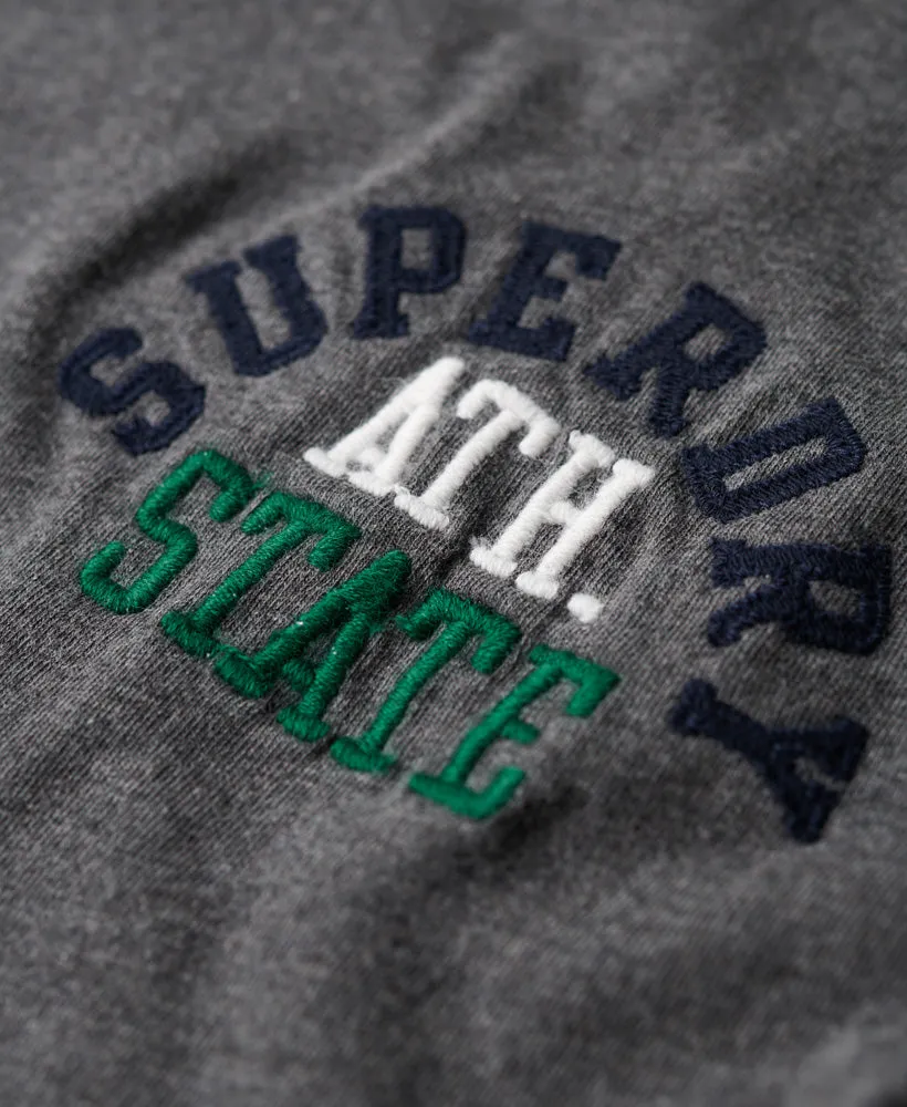 Embroidered Superstate Athletic Logo T-Shirt | Rich Charcoal Marle