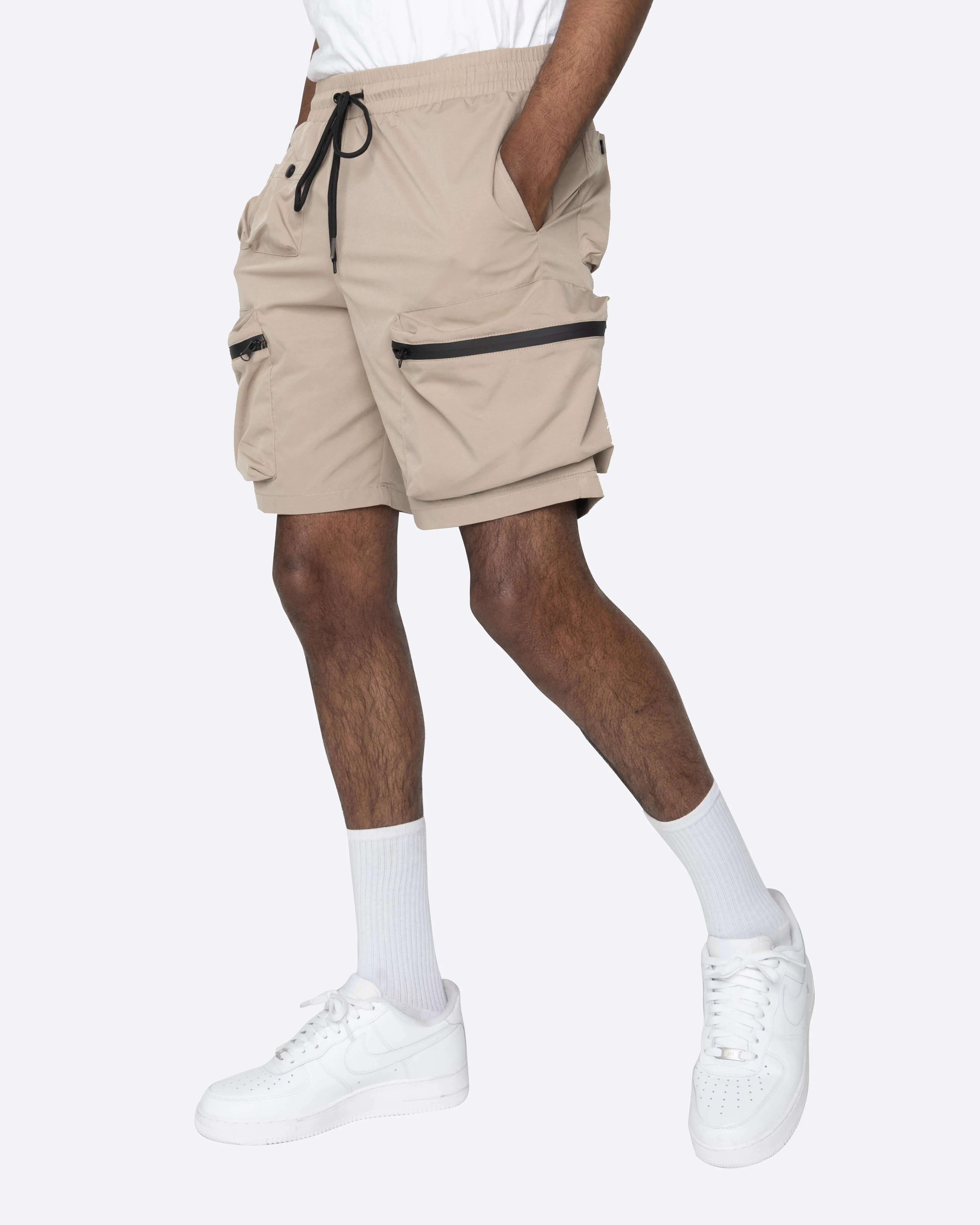 EPTM COMBAT CARGO SHORTS-KHAKI