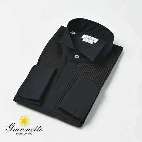 GIANNETTO  |Long Sleeves Plain Cotton Handmade Logo Shirts