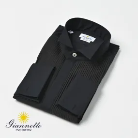 GIANNETTO  |Long Sleeves Plain Cotton Handmade Logo Shirts