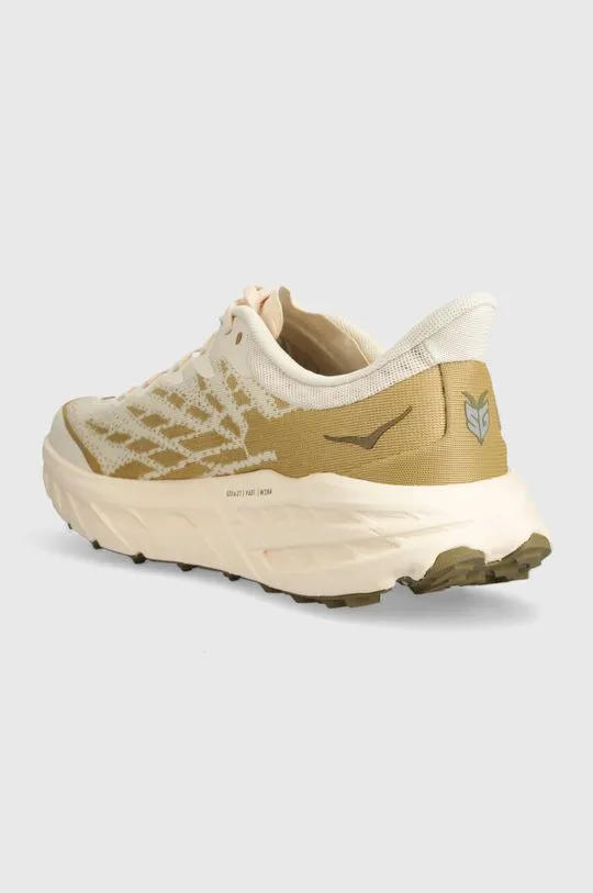 Hoka One One running shoes Speedgoat 5 beige color