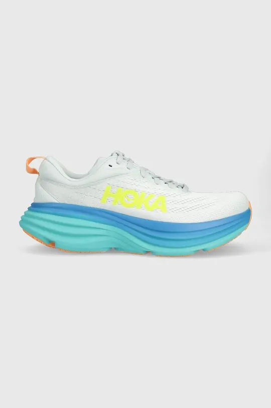 Hoka running shoes Bondi 8 blue color