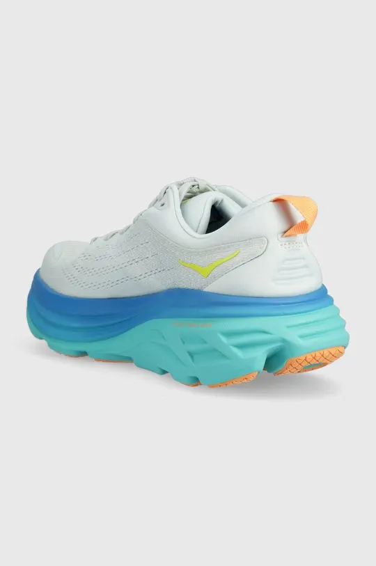 Hoka running shoes Bondi 8 blue color