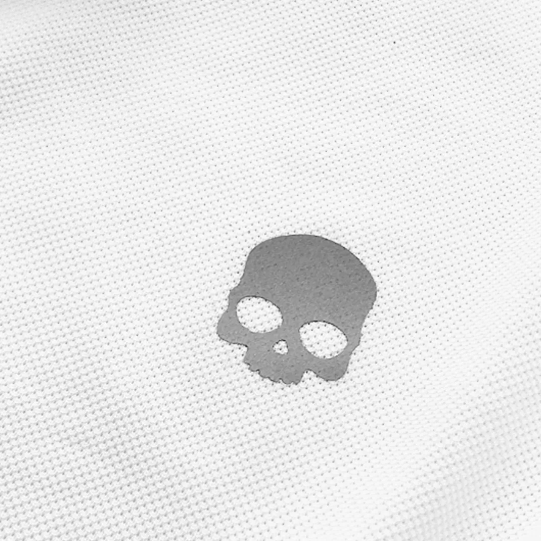 Hydrogen  |Skull Nylon Long Sleeves Plain Logo Polos