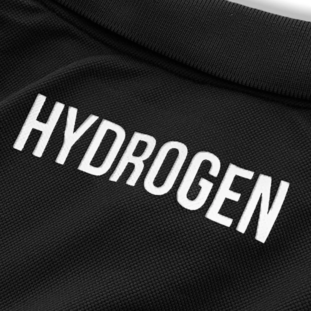 Hydrogen  |Skull Nylon Long Sleeves Plain Logo Polos