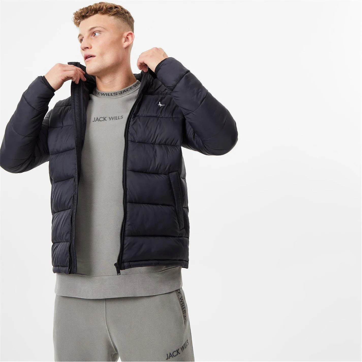 Jack Wills JW Kershaw Hooded Puffer Jacket