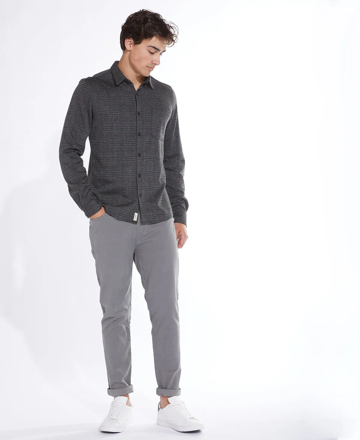 Jax Knit Shirt (Charcoal)