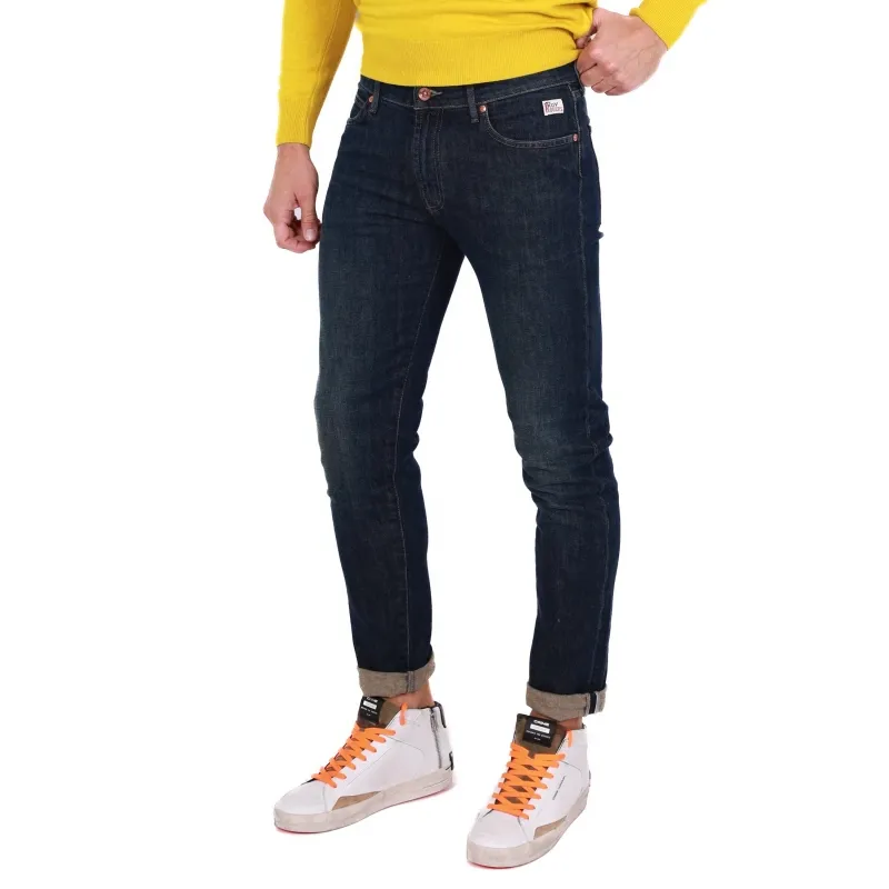 JEANS UOMO SLIM IN DENIM STRETCH, BLU