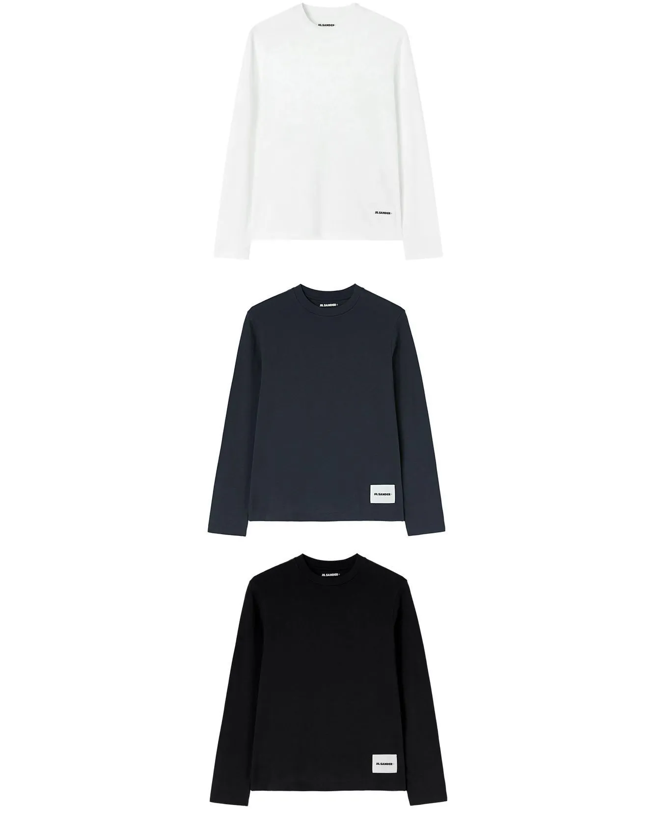 Jil Sander  |Crew Neck Pullovers Unisex Street Style Long Sleeves Plain