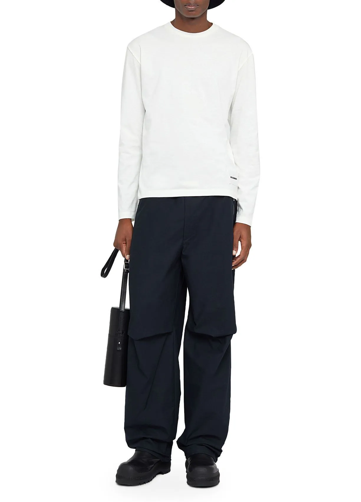 Jil Sander  |Crew Neck Pullovers Unisex Street Style Long Sleeves Plain