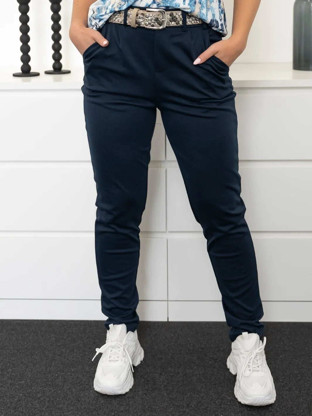 Kaffe KAjenny pants midnight marine