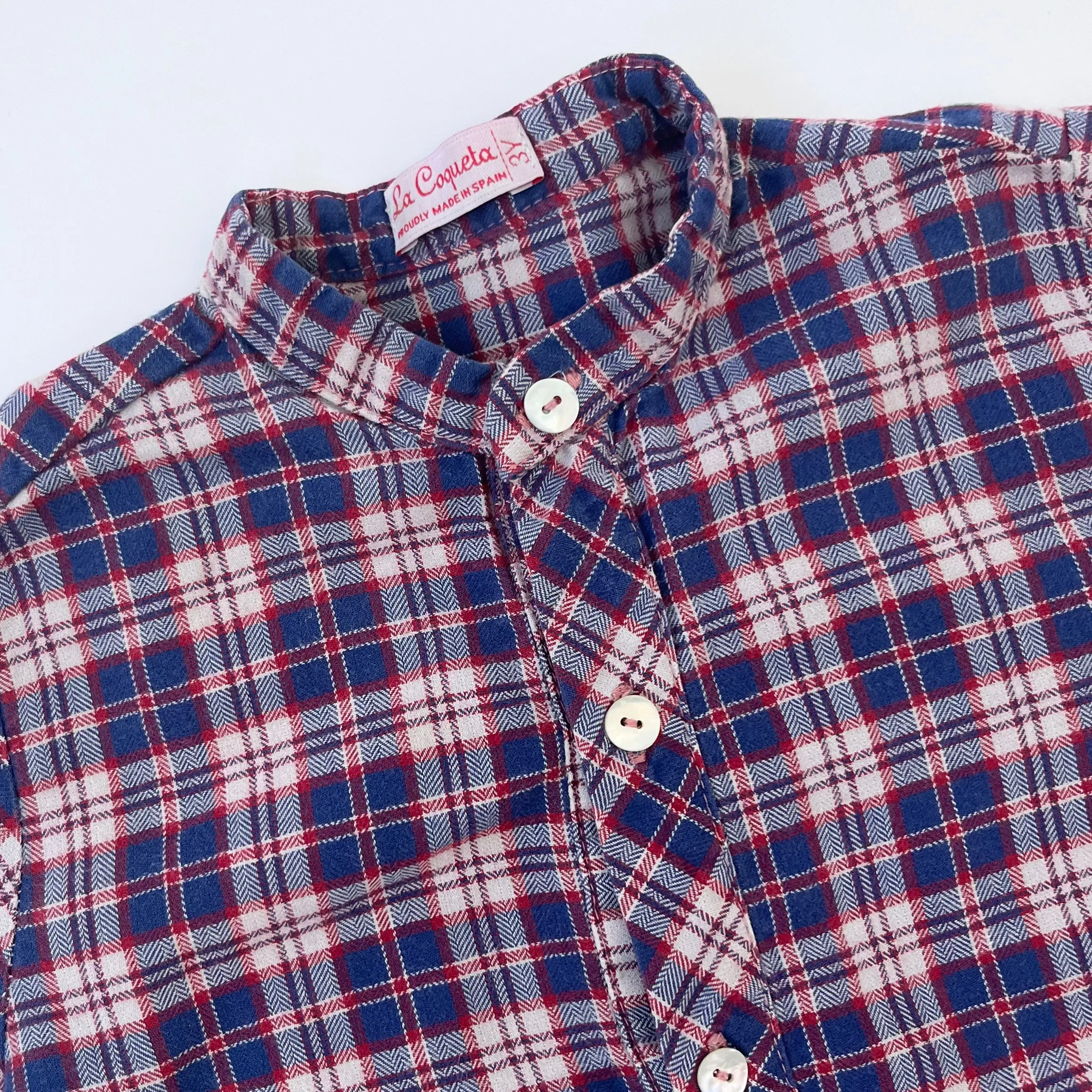 La Coqueta Brushed Cotton Check Shirt: 3 Years