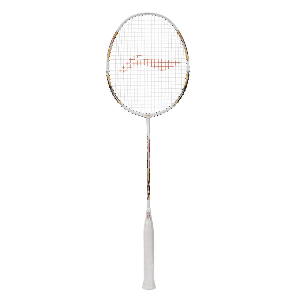 Li-Ning Combat Z8 Strung Badminton Racquet (White/Gold/Red)