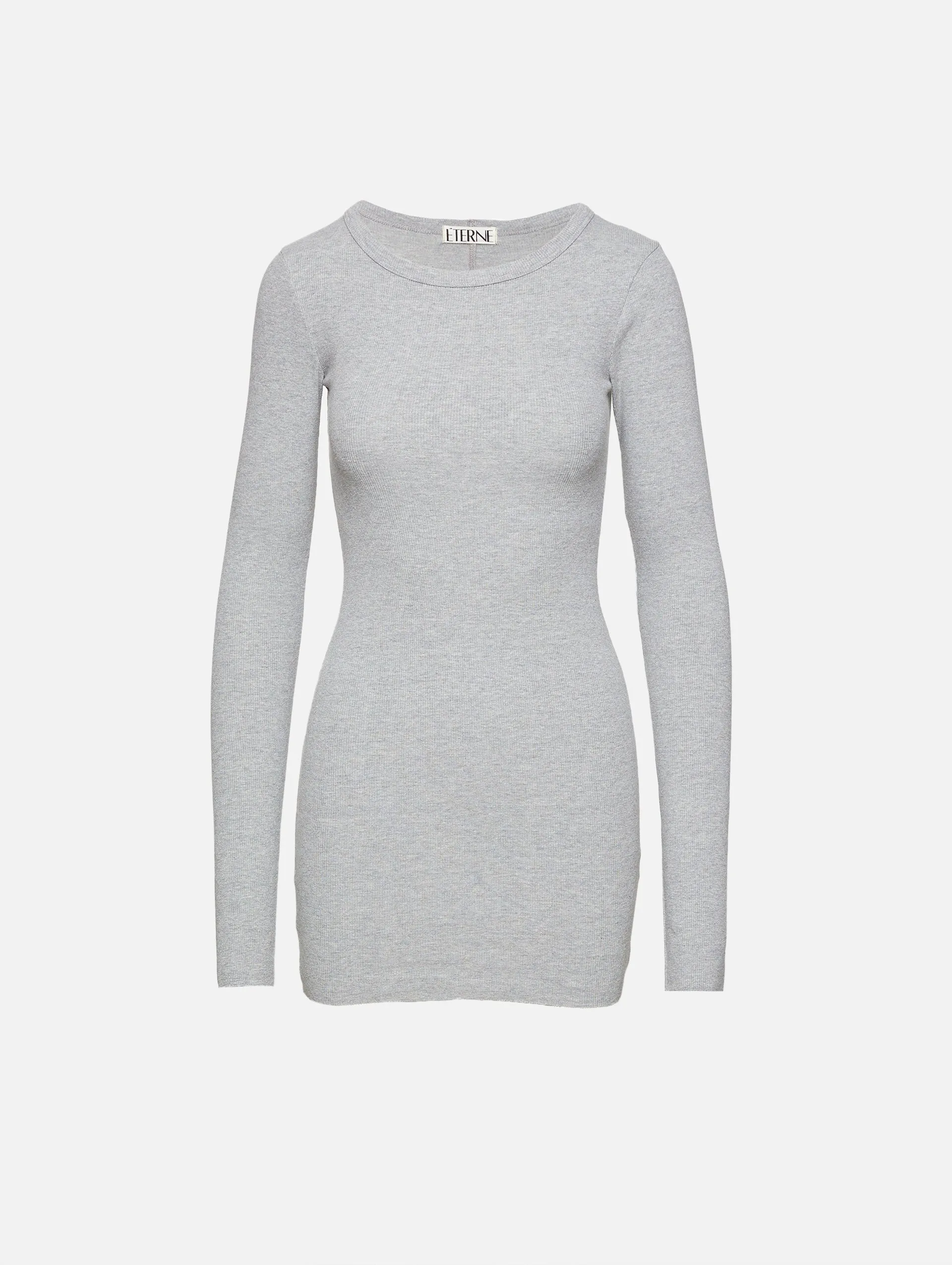 Long Sleeve Crew Mini Dress