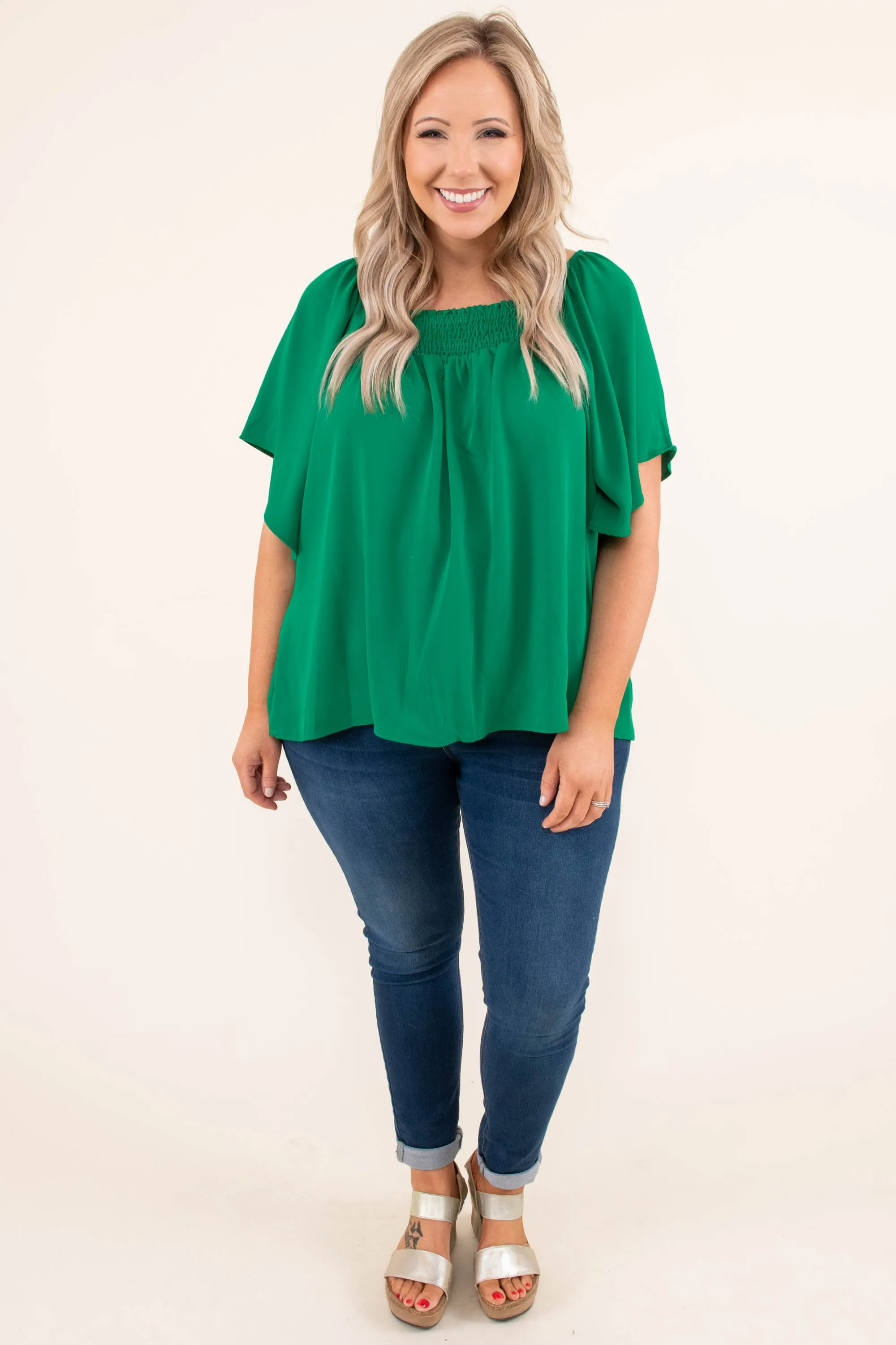 Luxe Valley Top, Green