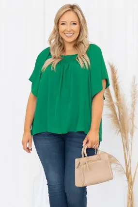 Luxe Valley Top, Green