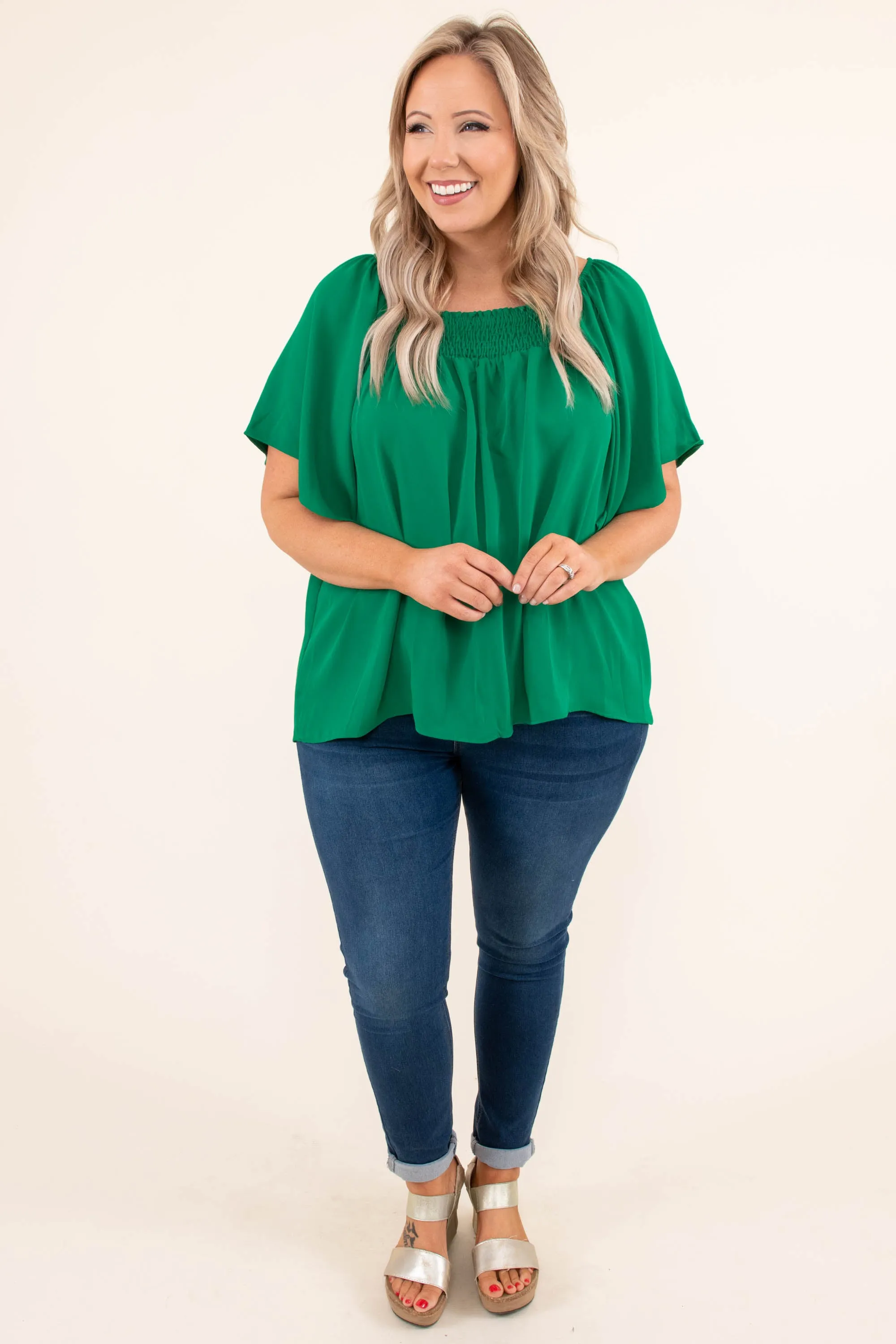 Luxe Valley Top, Green