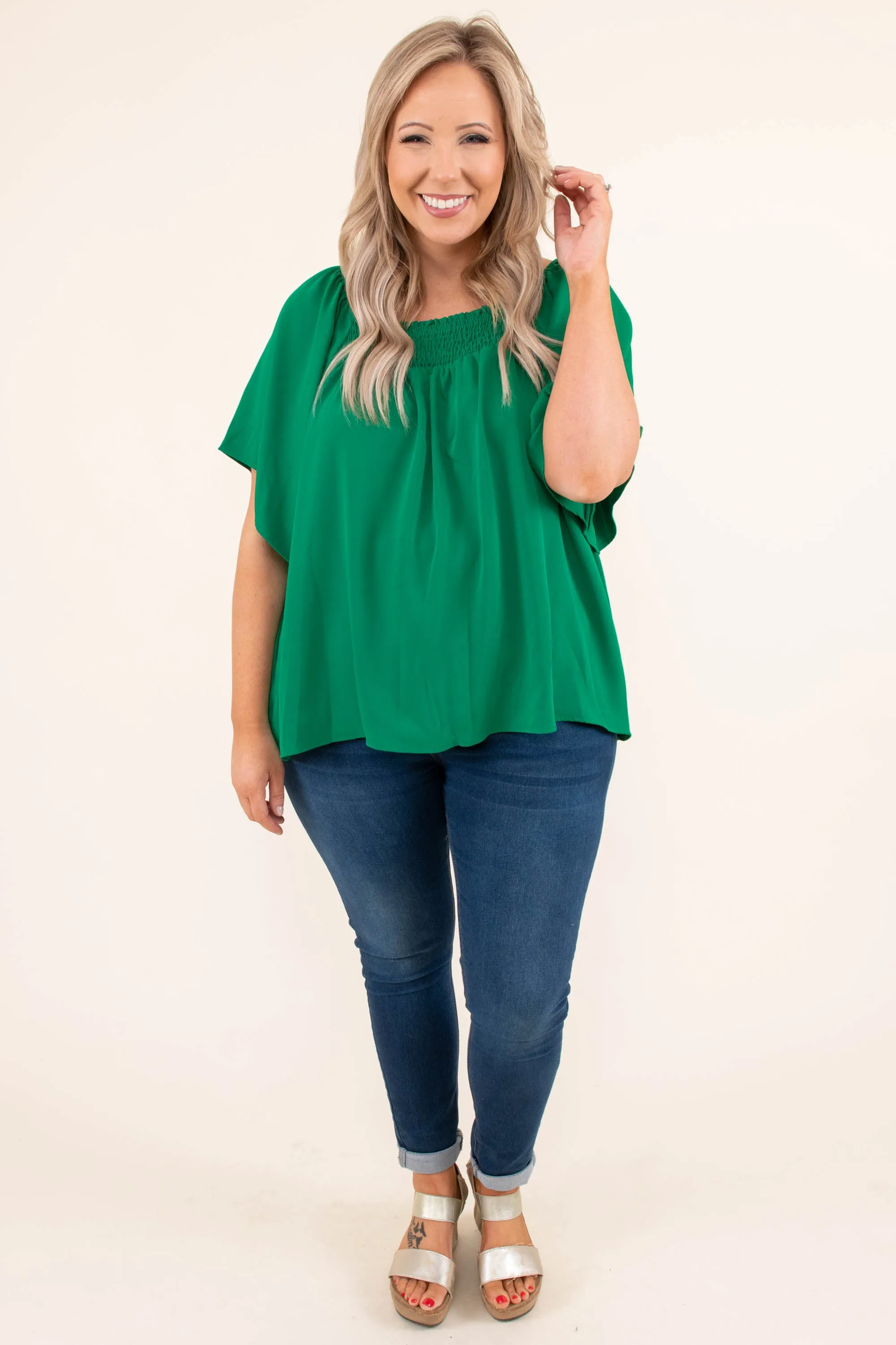 Luxe Valley Top, Green