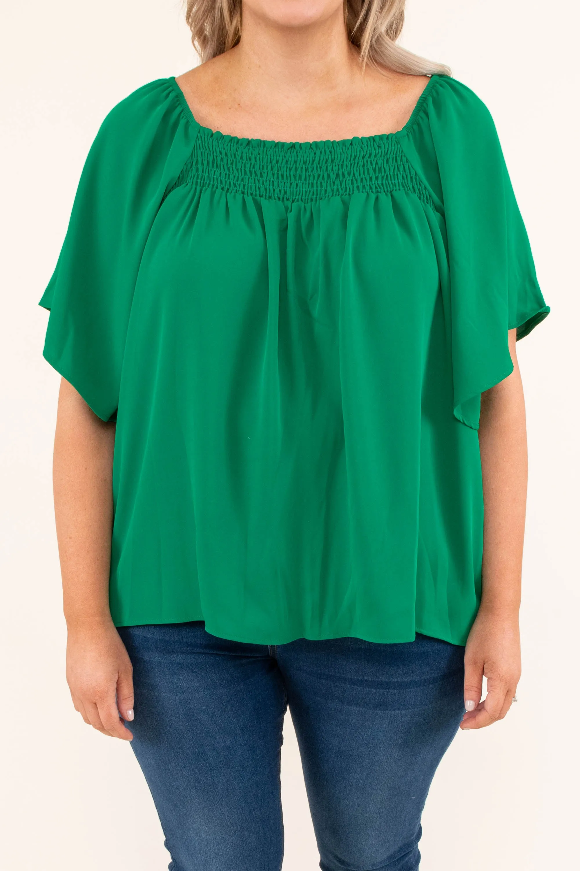 Luxe Valley Top, Green