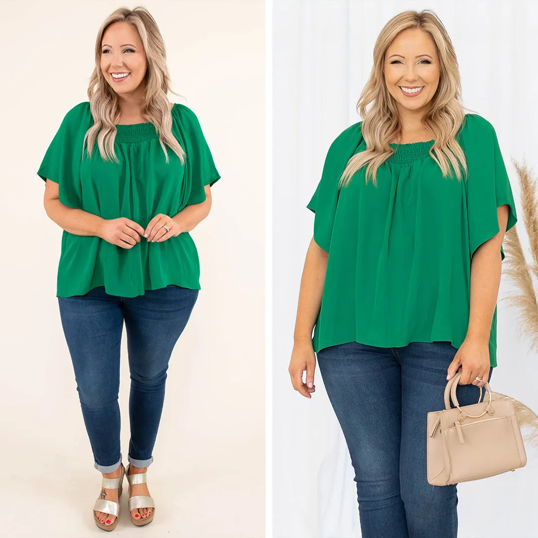 Luxe Valley Top, Green