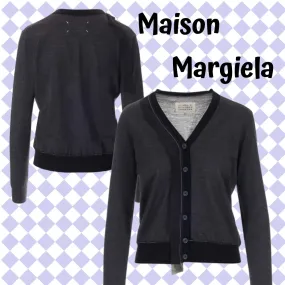 Maison Margiela  |Wool Long Sleeves Cotton Elegant Style Cardigans