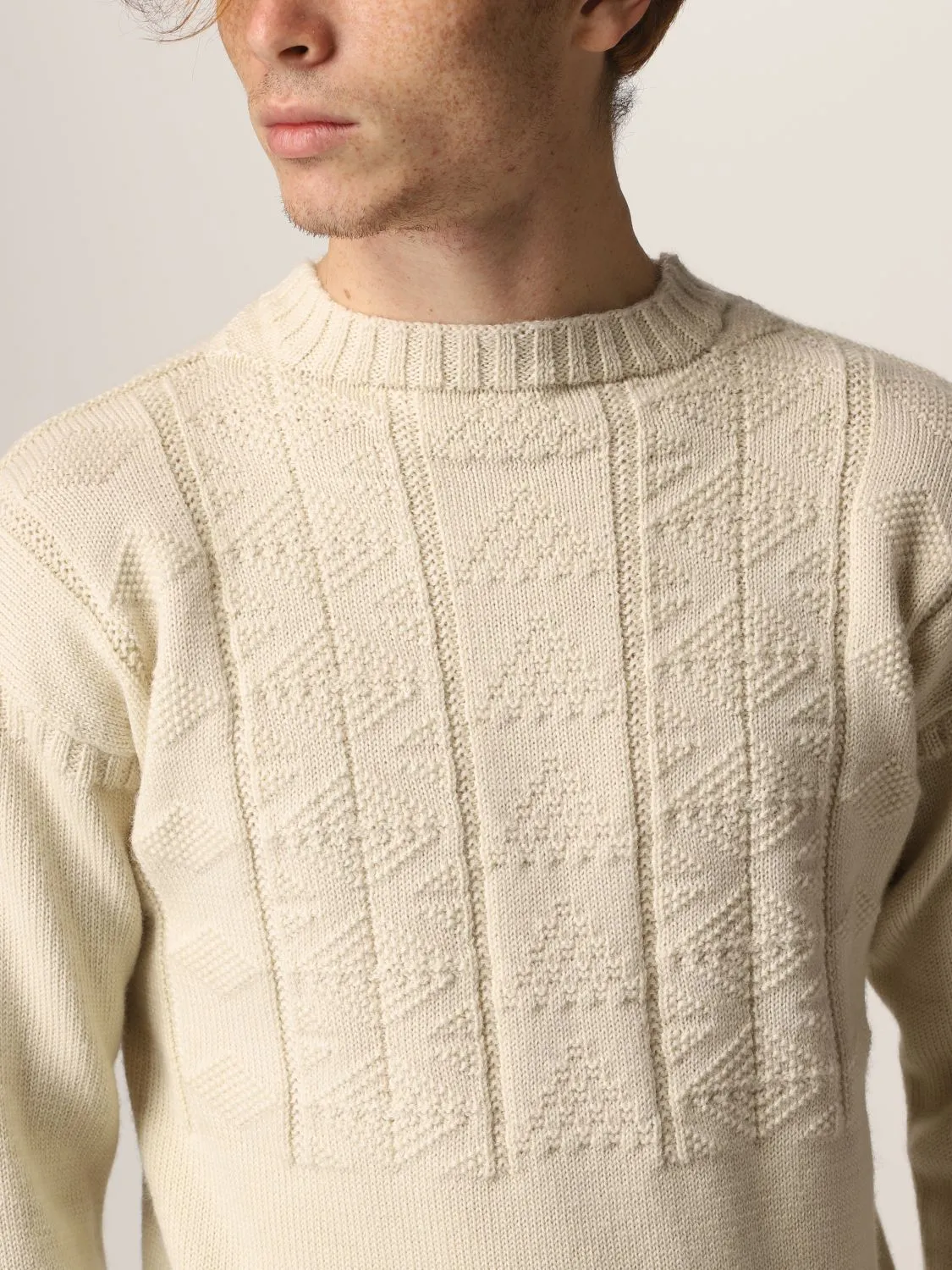 Maison Margiela  |Wool Long Sleeves Plain Designers Sweaters